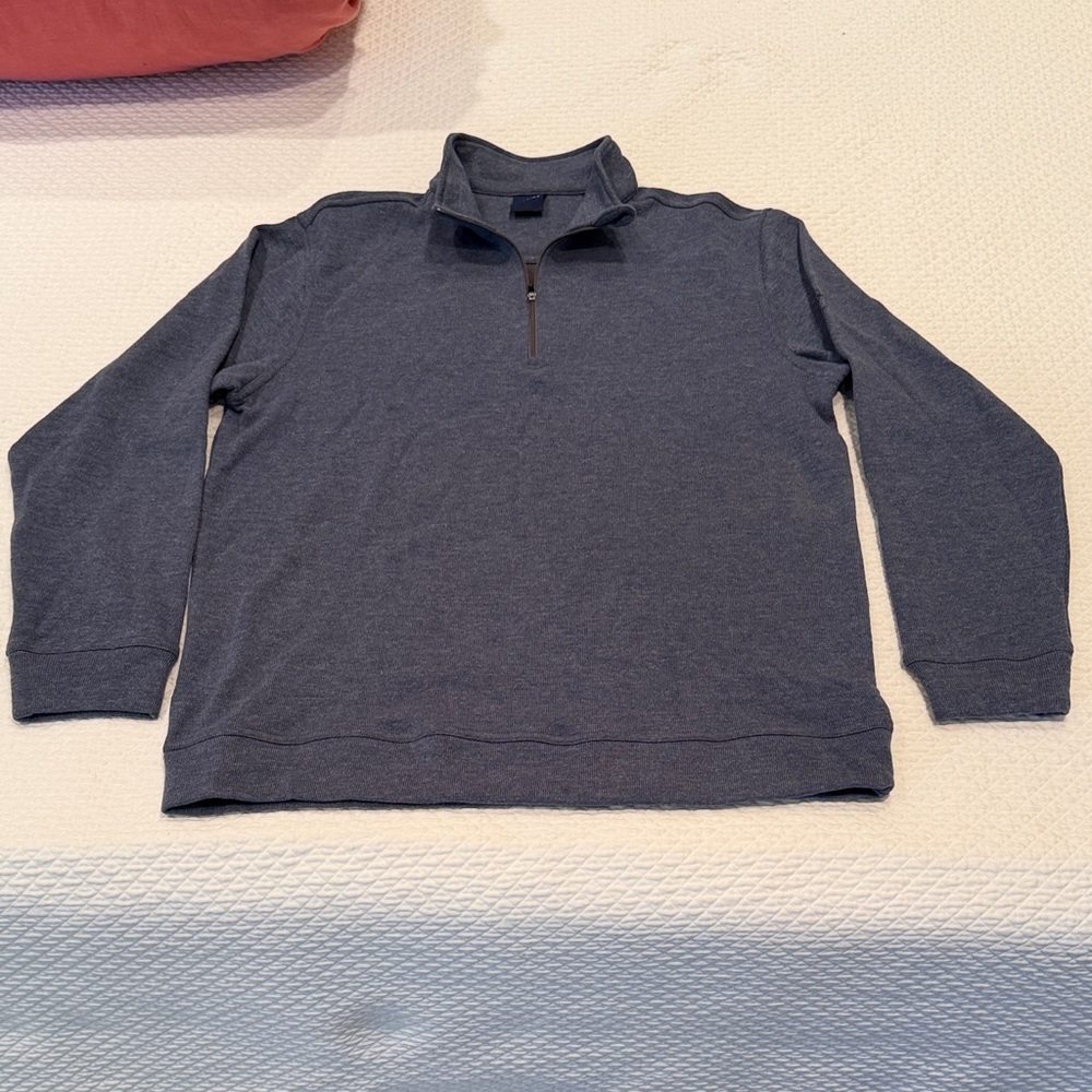 Men's Charcoal Zip-Up Sweater